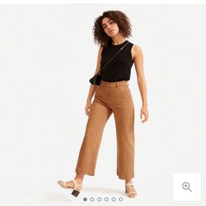 Everlane Wide Leg Crop- Khaki/Tan
